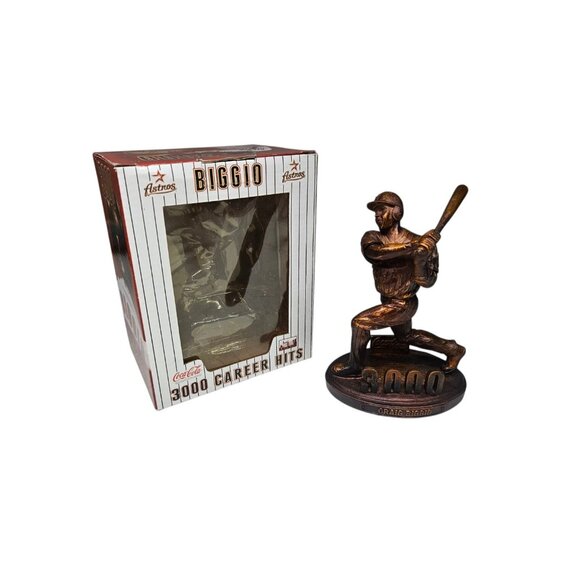 Houston Astros Craig Biggio 3,000 Career Hits Bronze Statue Figurine SGA 2007 - Picture 1 of 11